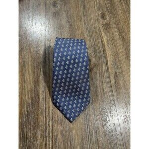 VINEYARD VINES Custom Collection Men's Silk Necktie Designer Geometric Blue EUC